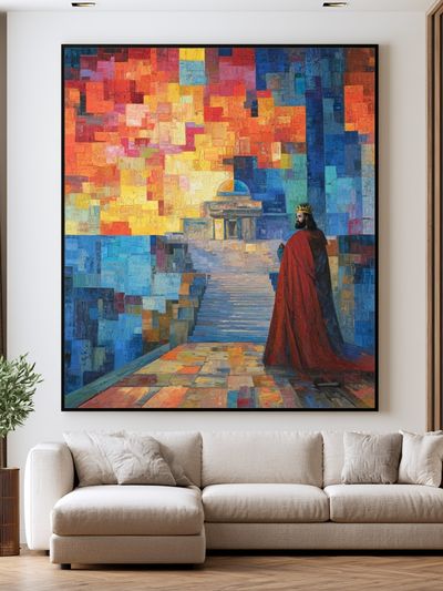 King on the Terrace Fine-Art Poster. poster
