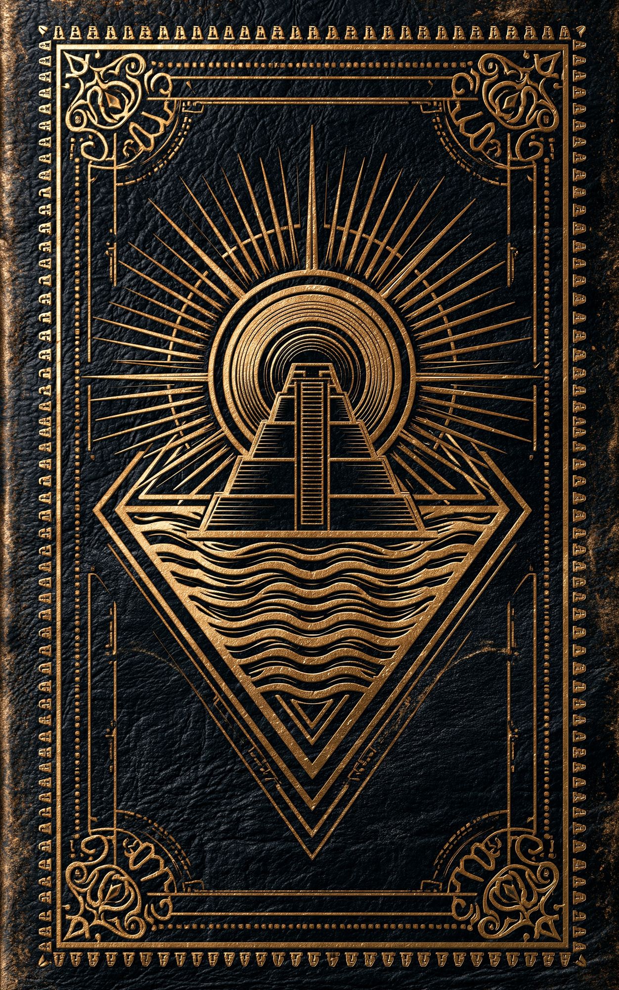 Art Deco Sunburst Pyramid Poster. poster — fine-art art