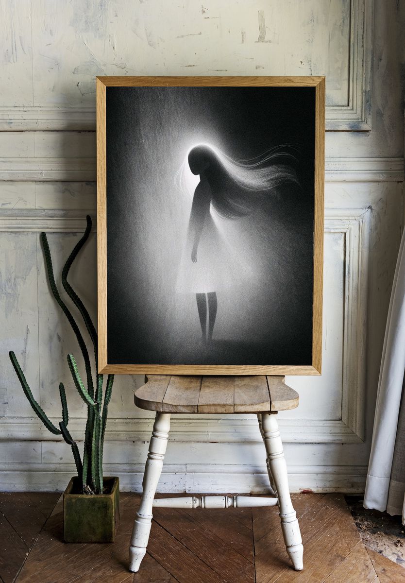 Ethereal Silhouette Fine-Art Print. room preview