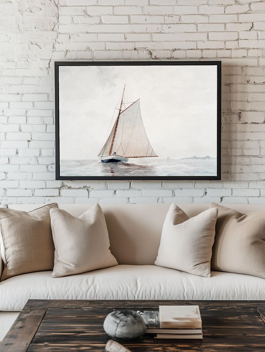 Sailing Gloucester (ca.1880) Winslow Homer. room preview
