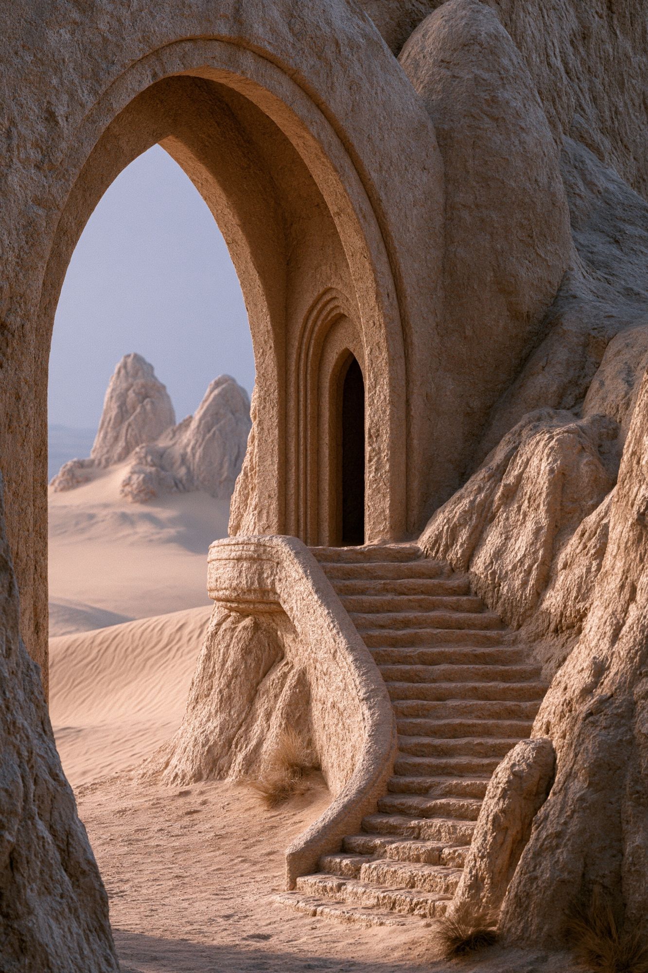 Desert Archway Fantasy Print. poster detail