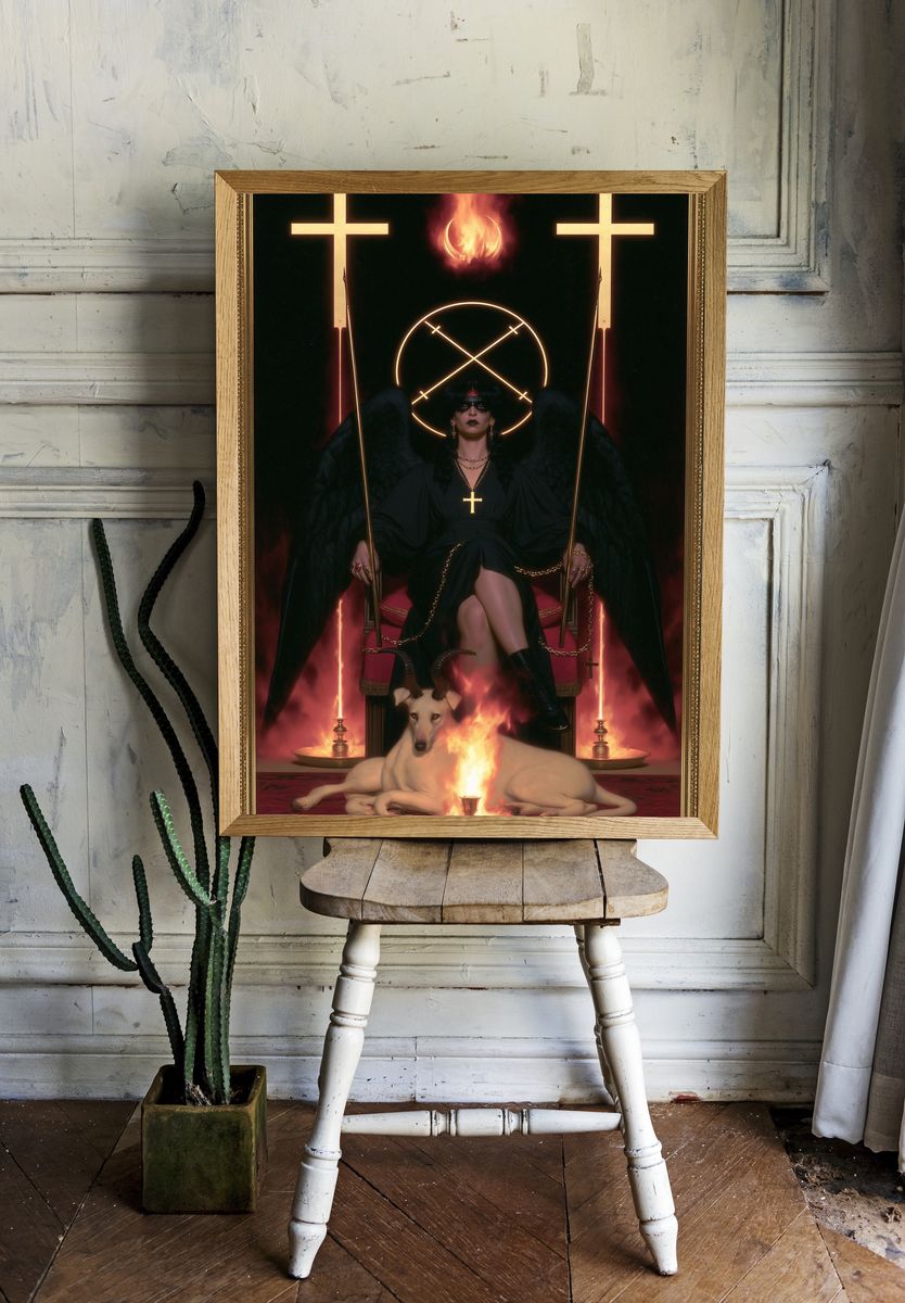 Occult Throne Gothic Print. — room view 1