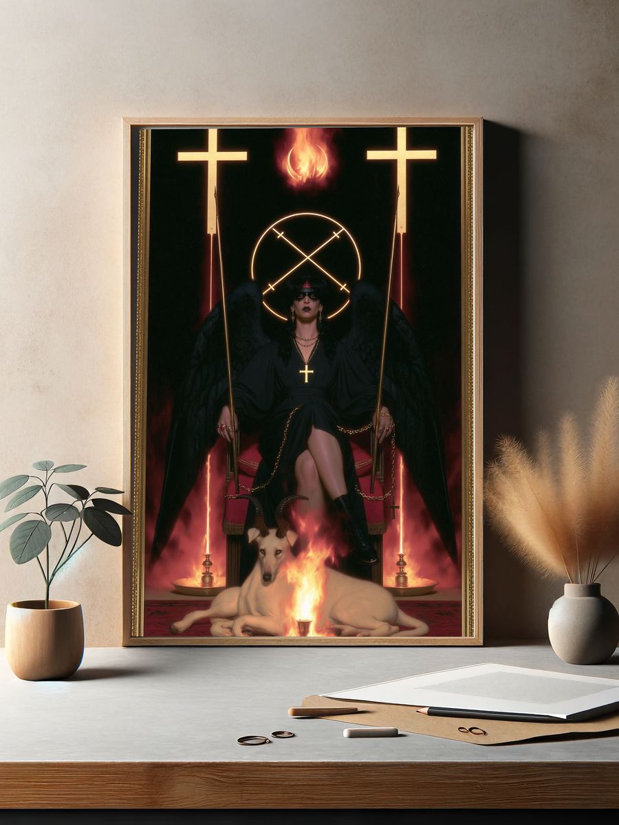 Occult Throne Gothic Print. — room view 2
