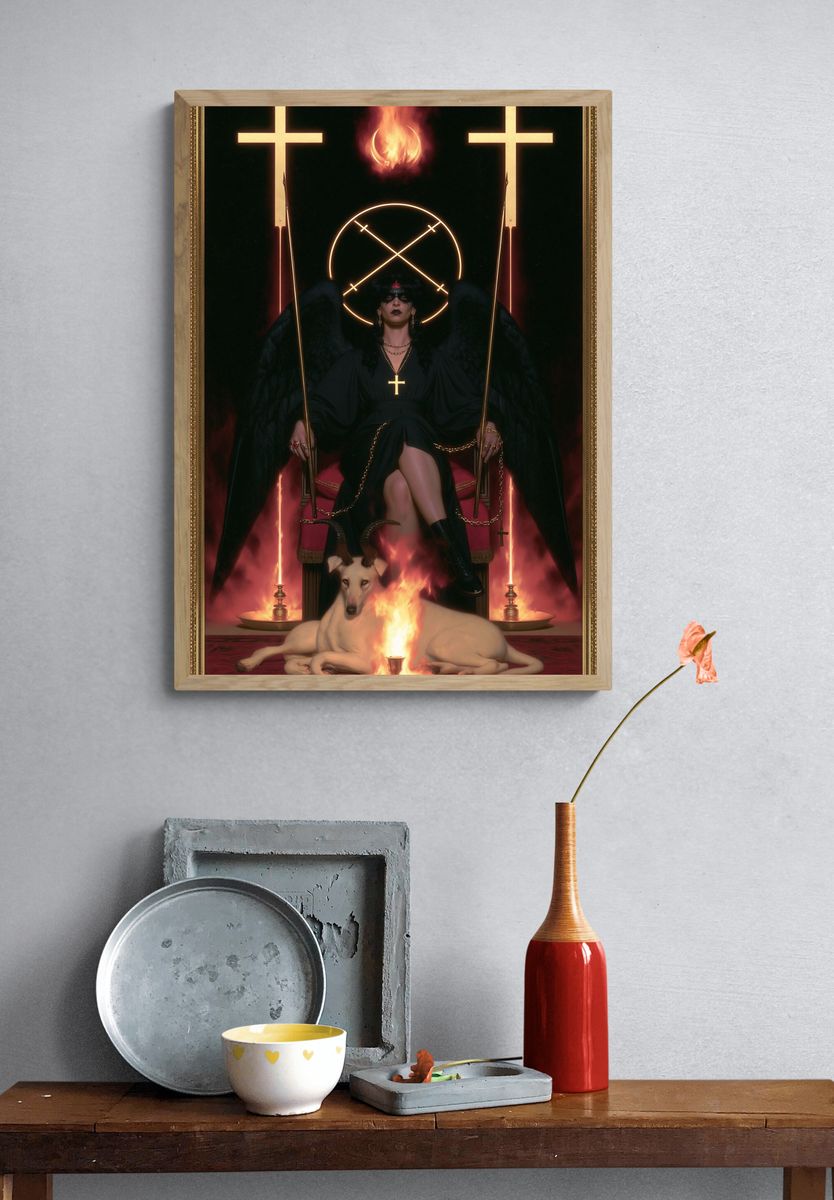 Occult Throne Gothic Print. — room view 3