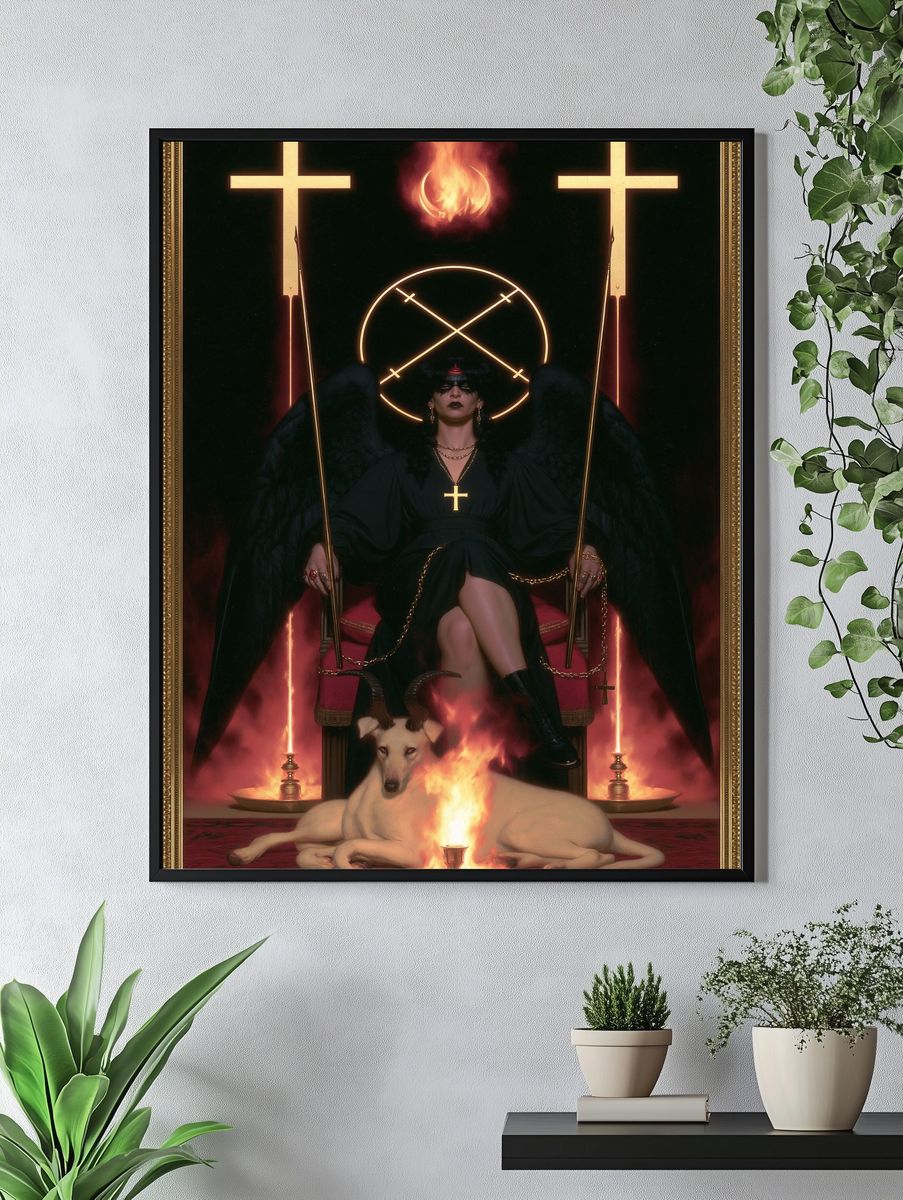 Occult Throne Gothic Print. — room view 4
