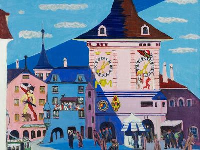Bern Belltower (1935) painting high. poster print