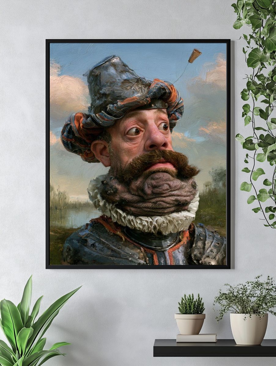 Mystic Guardian Statue Print. — room view 4