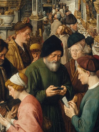 Market Scene Renaissance Print. poster print