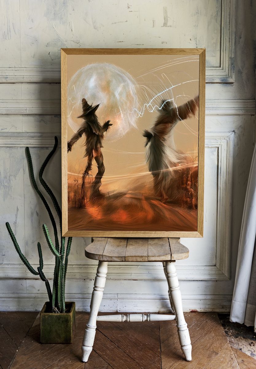 Desert Ritual Surrealism Poster. — room view 1