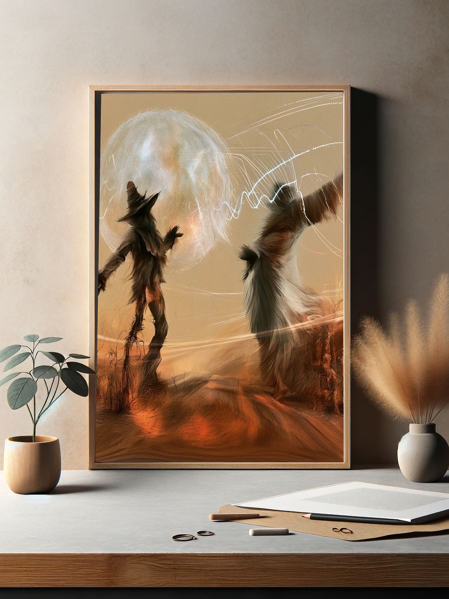 Desert Ritual Surrealism Poster. — room view 2
