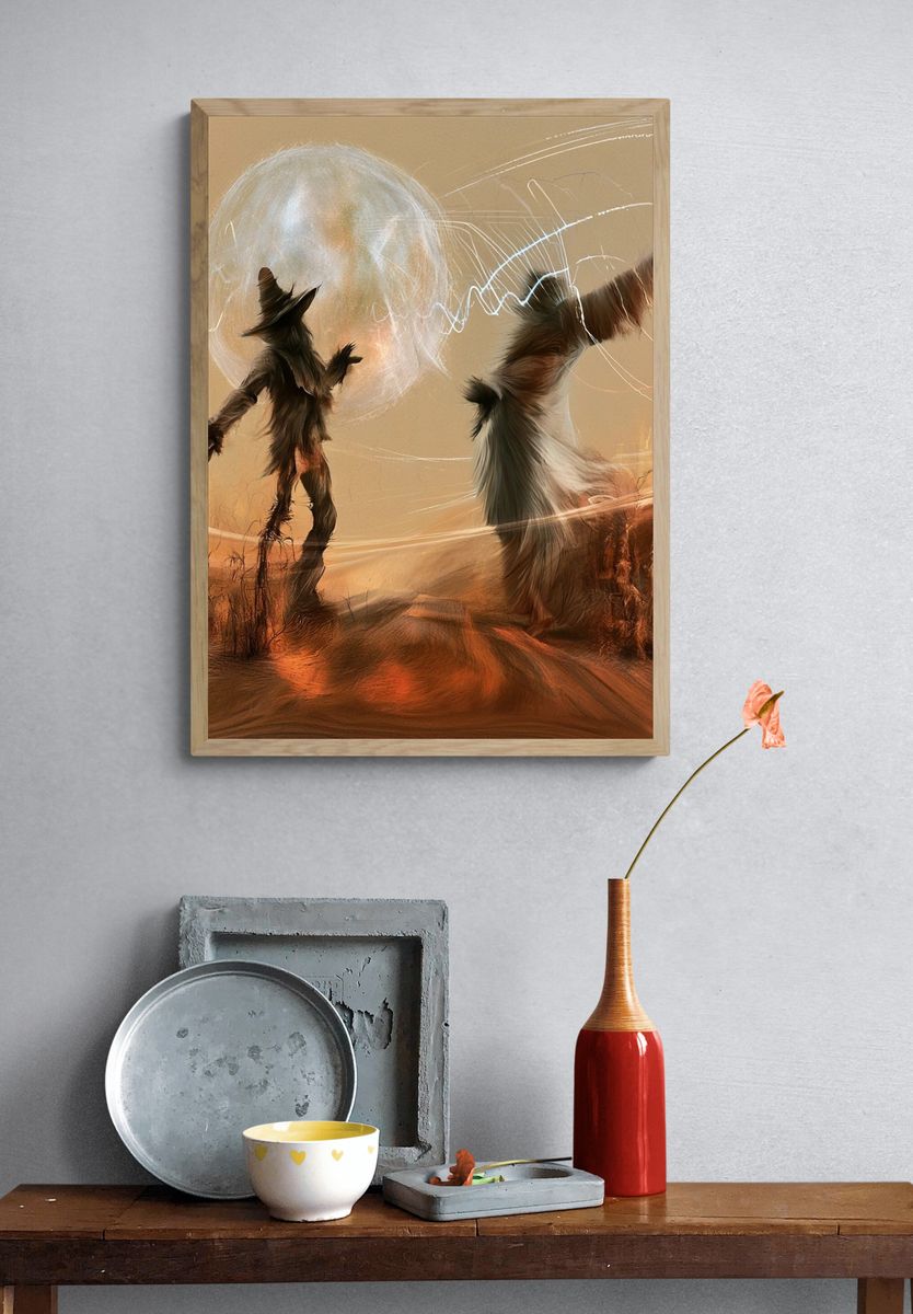 Desert Ritual Surrealism Poster. — room view 3
