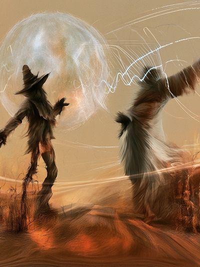 Desert Ritual Surrealism Poster.