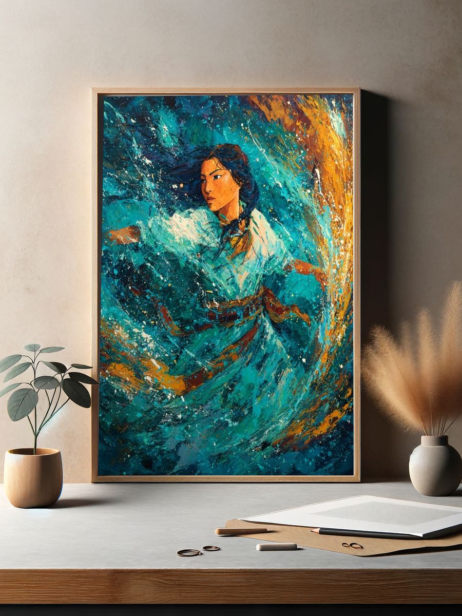 Ocean Spirit Fine-Art Poster. — room view 2