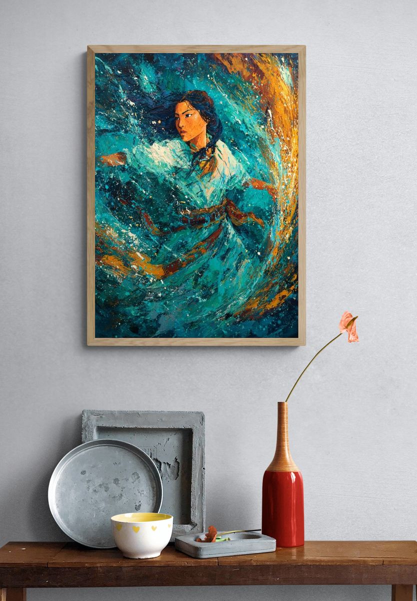 Ocean Spirit Fine-Art Poster. — room view 3