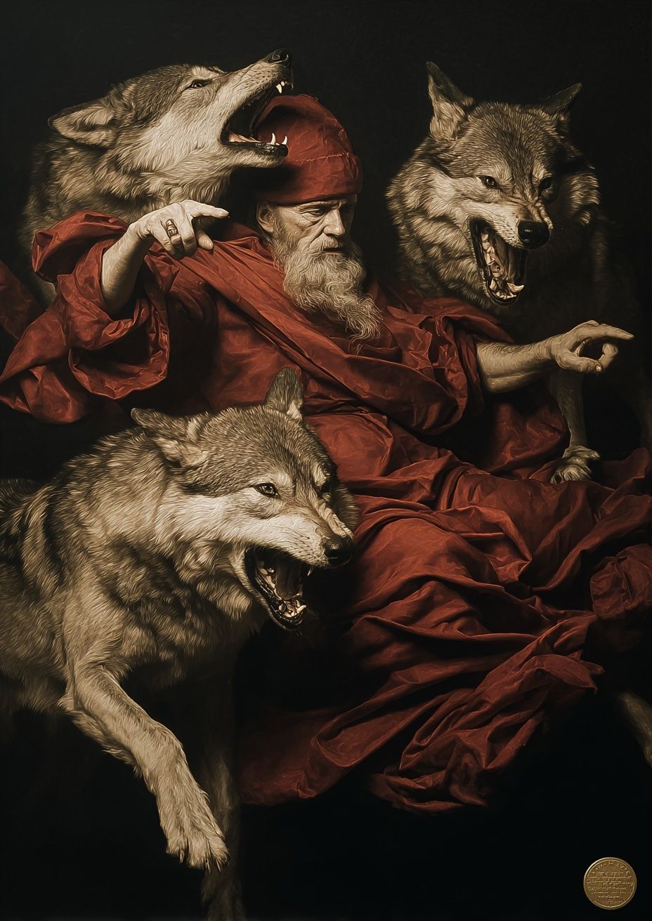 Wolf Pack Renaissance Print. poster — fine-art art