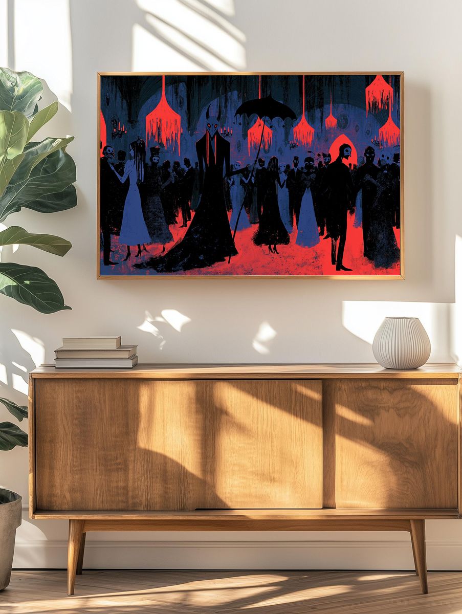 Gothic Masquerade Horror Print. — room view 3