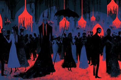 Gothic Masquerade Horror Print. poster