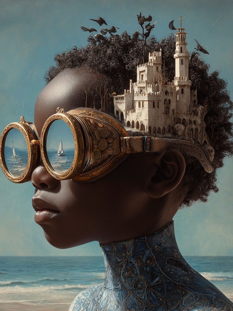 Dreamscape Portrait Surrealism Poster. poster — fine-art art