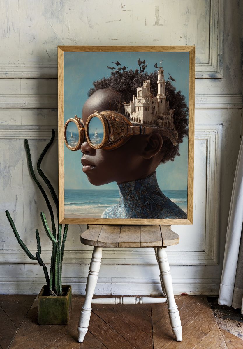 Dreamscape Portrait Surrealism Poster room preview