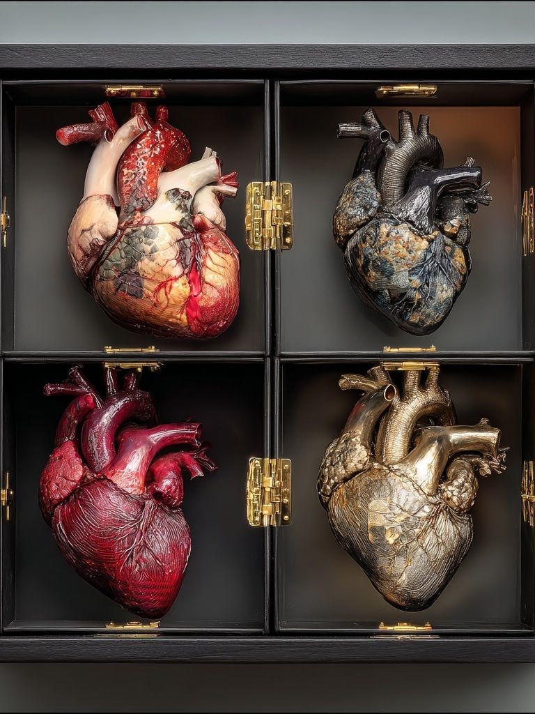 Anatomical Hearts Contemporary Print. poster detail