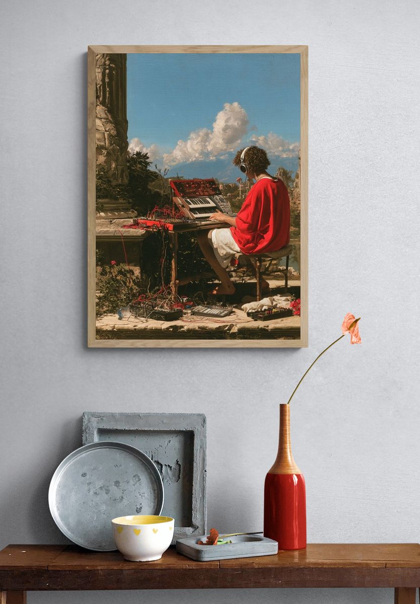 Electronic Music Ruins Poster. — room view 3
