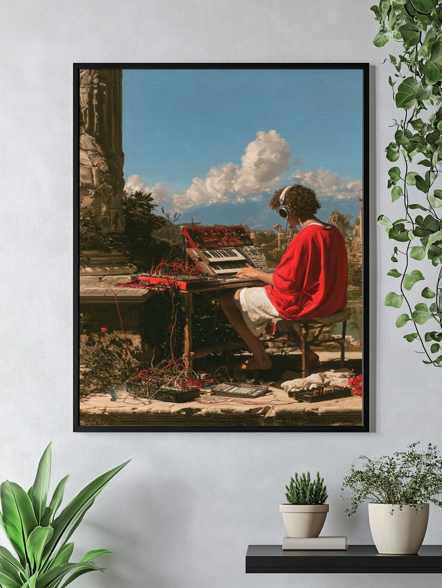 Electronic Music Ruins Poster. — room view 4