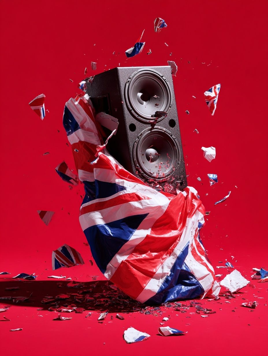 Union Jack Speaker Pop Art Poster. poster — fine-art art