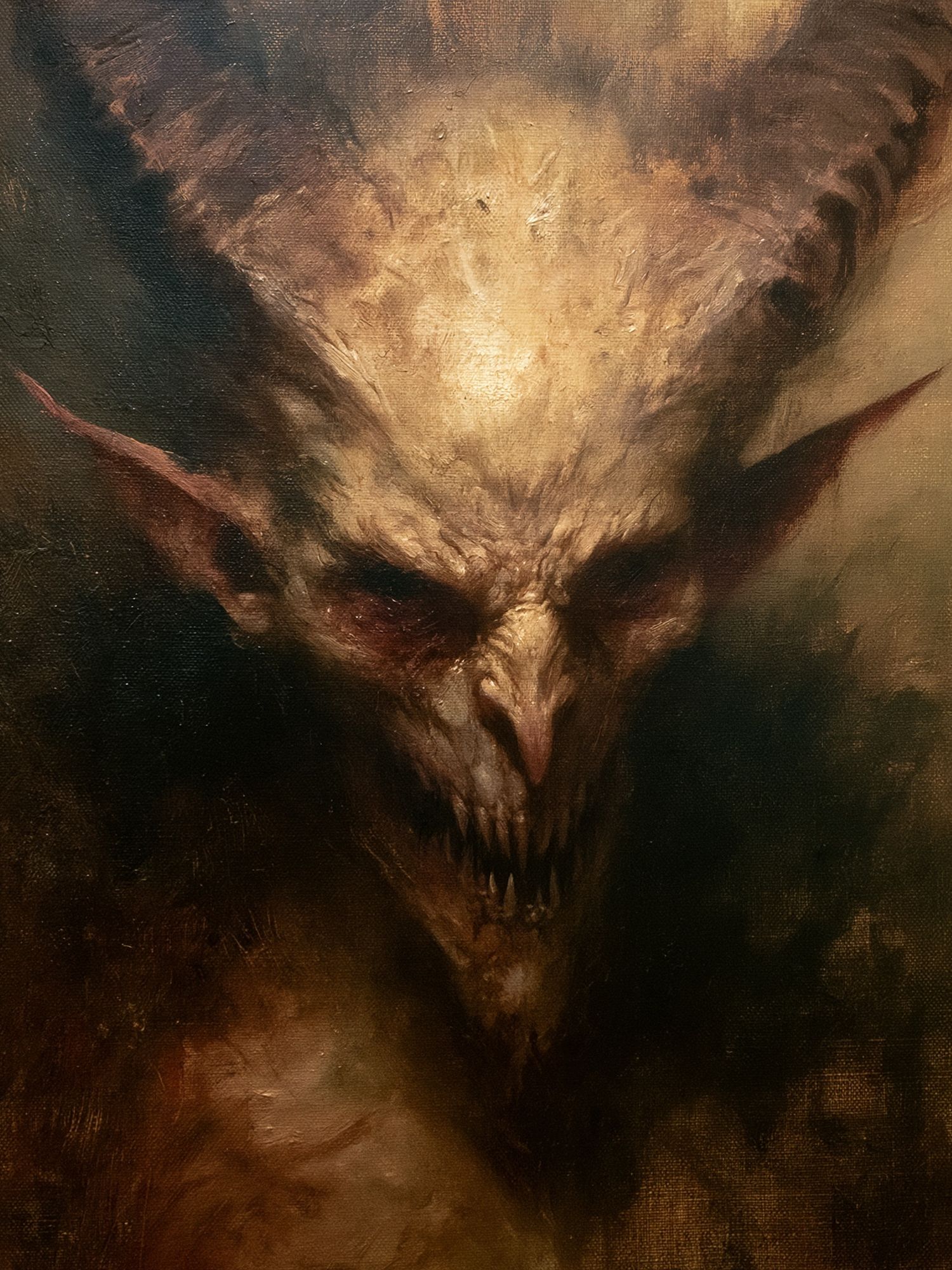 Demonic Creature Fine-Art Poster. poster detail