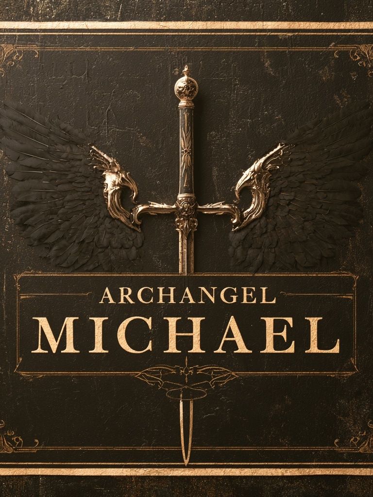 Archangel Michael Gothic Print. poster detail