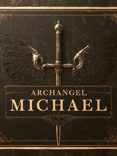Archangel Michael Gothic Print. poster