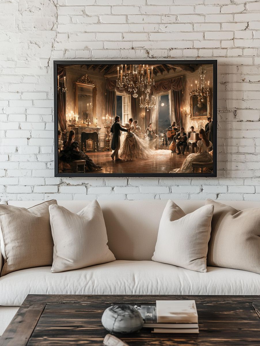 Moonlit Ballroom Dance Fine-Art Print. — room view 1