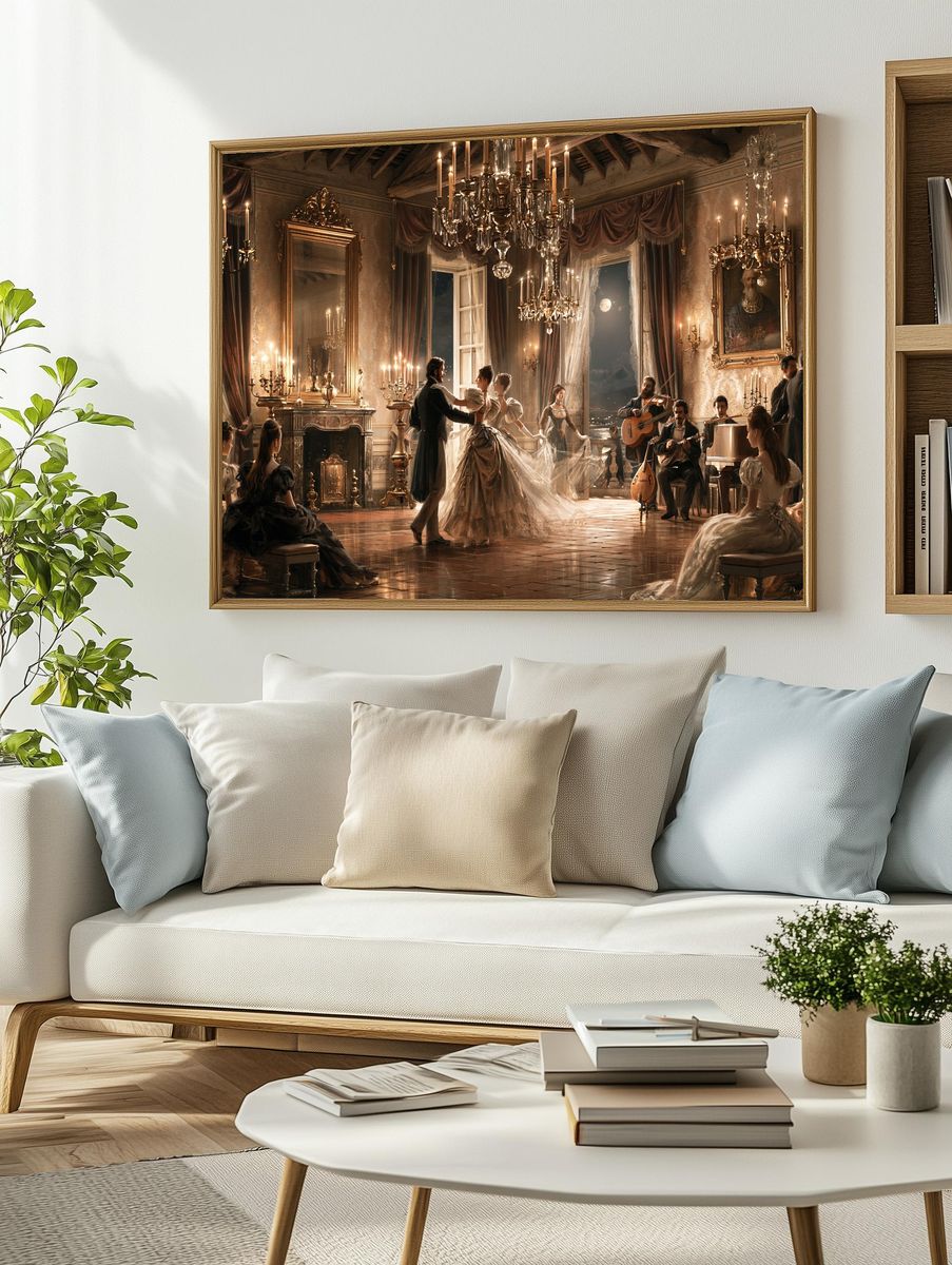 Moonlit Ballroom Dance Fine-Art Print. — room view 2