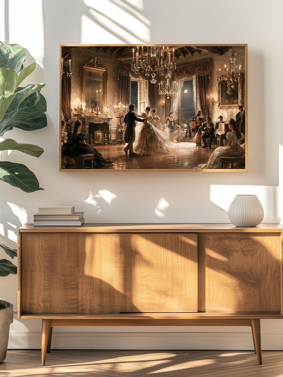 Moonlit Ballroom Dance Fine-Art Print. — room view 3