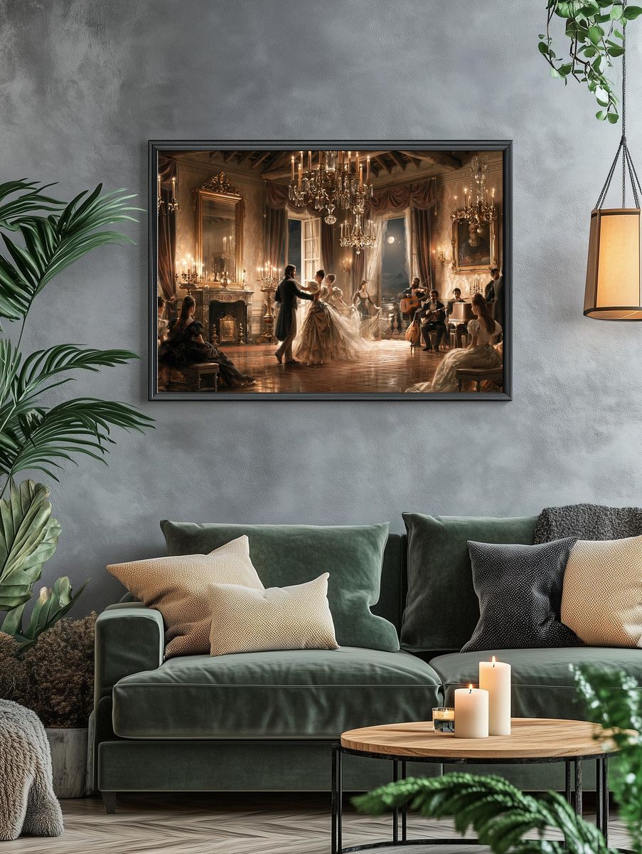 Moonlit Ballroom Dance Fine-Art Print. — room view 4