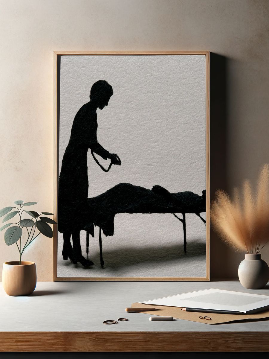 Silhouette Surgery Fine-Art Print. — room view 2