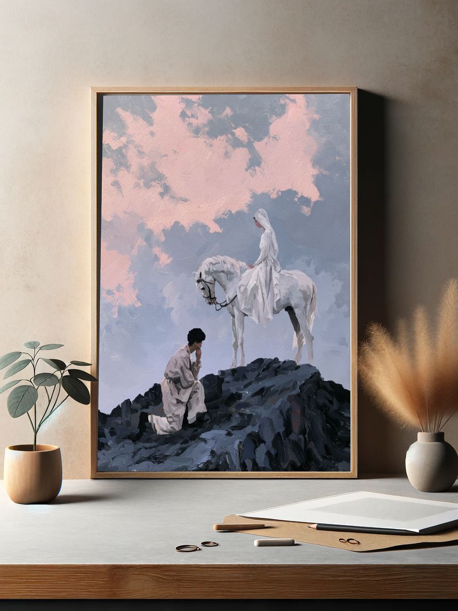 Dreamlike Rider Fine-Art Print. — room view 2