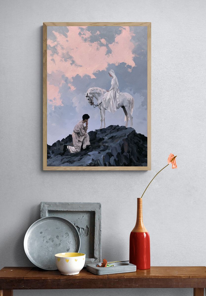 Dreamlike Rider Fine-Art Print. — room view 3