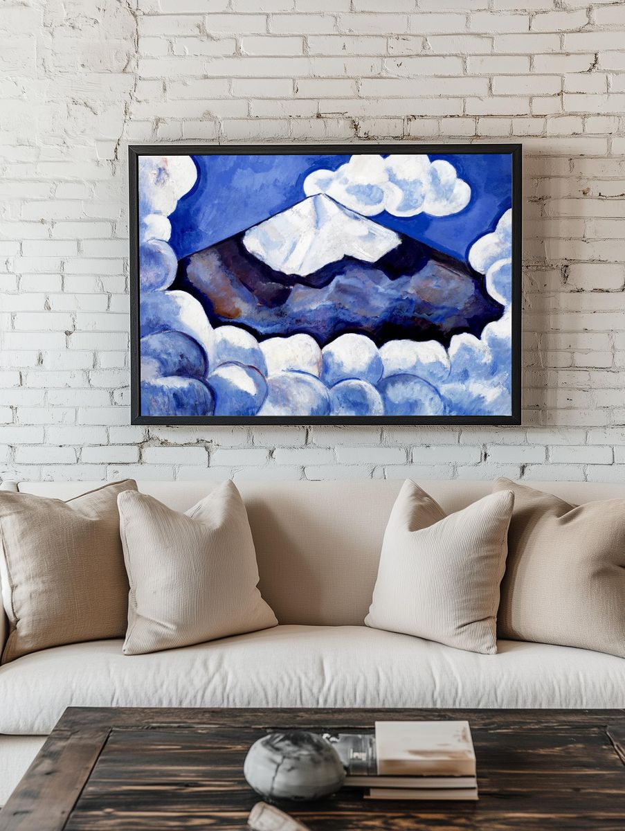 Popocatepetl; Spirited Morning (1932) painting. — room view 1