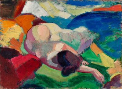 Naked woman posing sensually, Nude.
