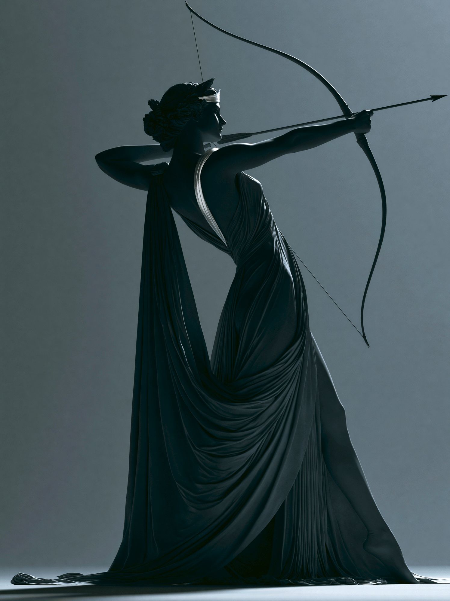 Artemis Archer Silhouette Print. poster detail