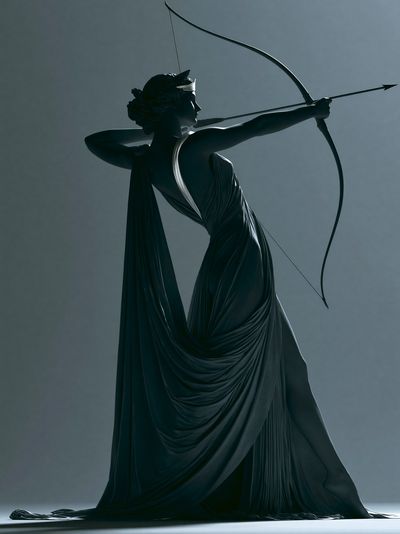 Artemis Archer Silhouette Print.