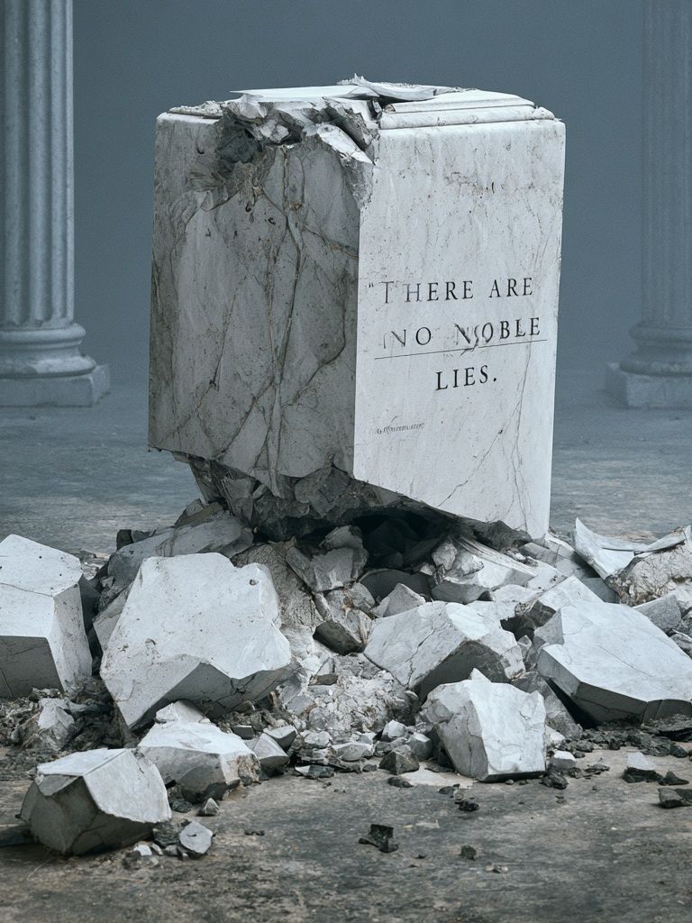 Broken Marble Truth Poster. poster — fine-art art