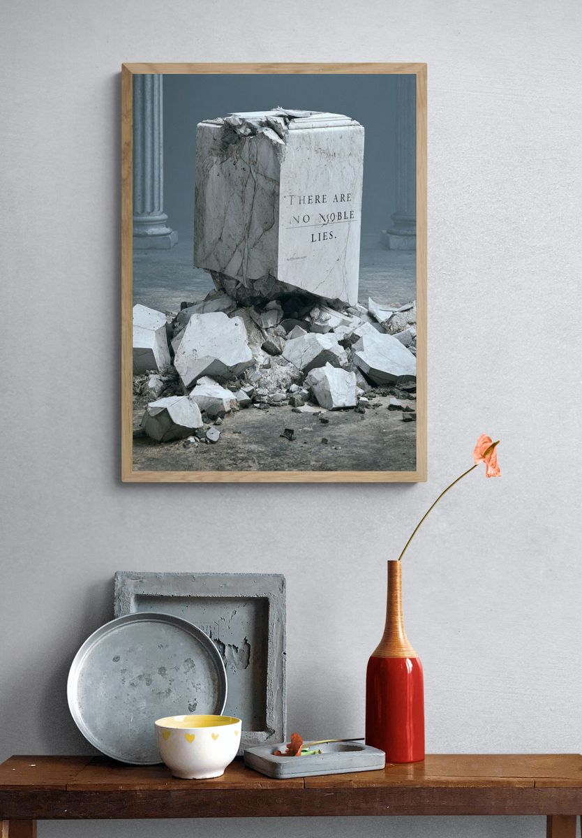 Broken Marble Truth Poster. — room view 3