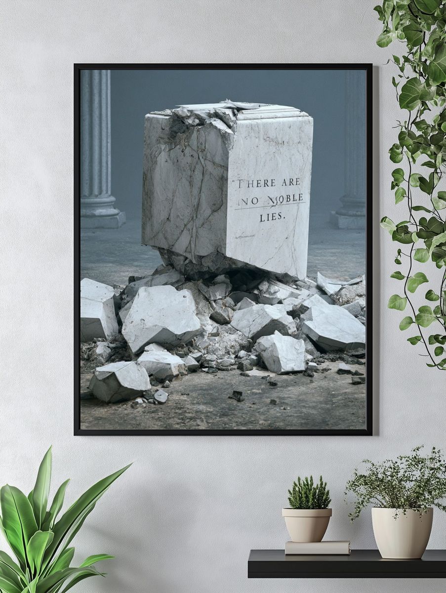 Broken Marble Truth Poster. — room view 4