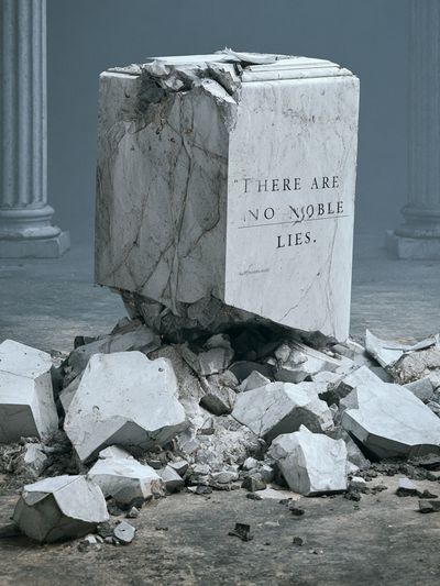 Broken Marble Truth Poster. poster