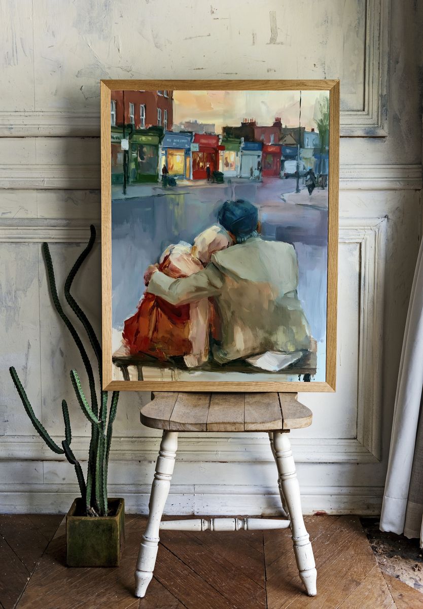 City Lovers Street Scene Poster. — room view 1