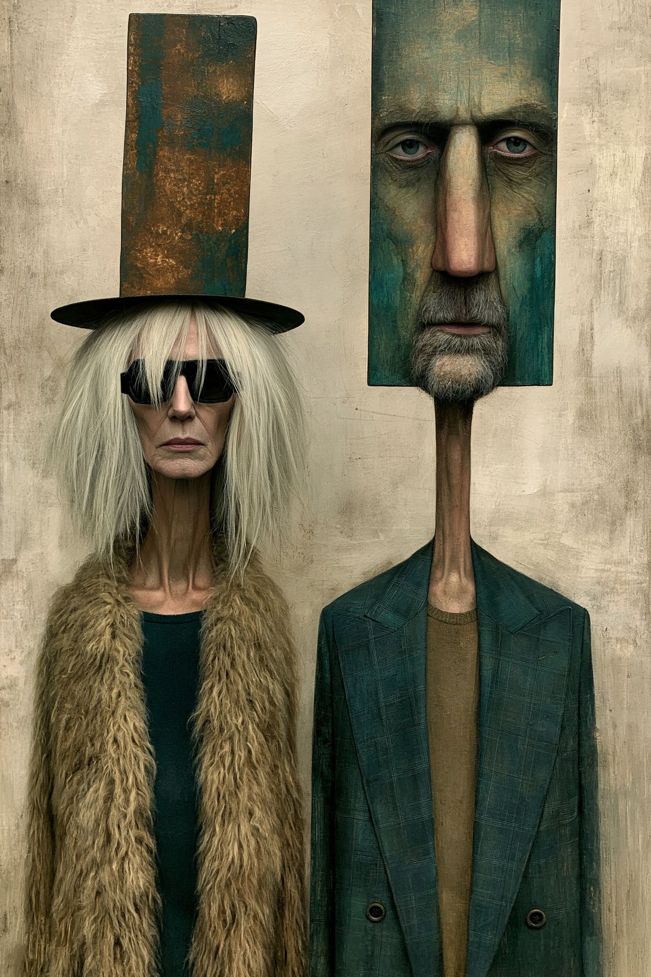 Surreal Portrait Duo Fine-Art Print. poster detail