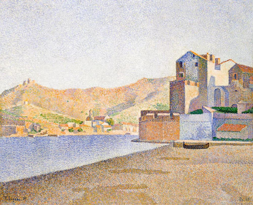 Town Beach, Collioure, Opus 165. poster — fine-art art