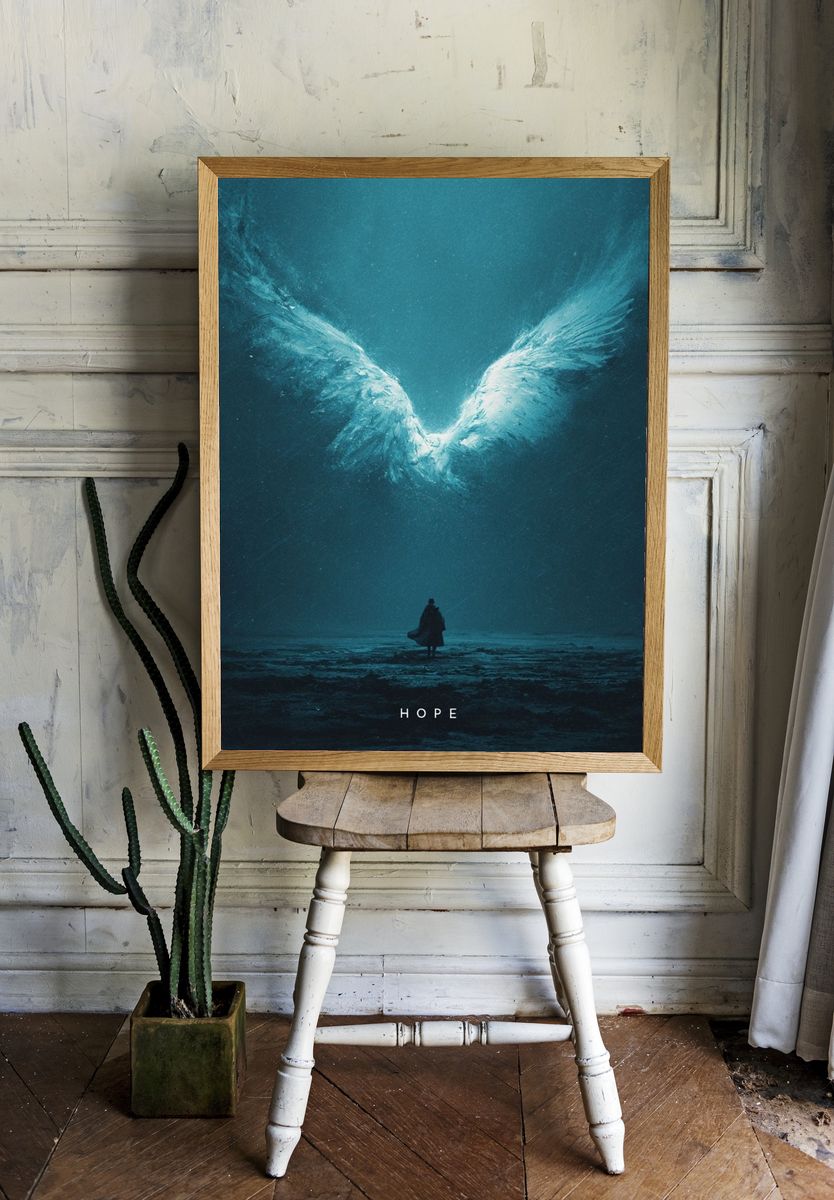Hope Surrealism Poster. room preview