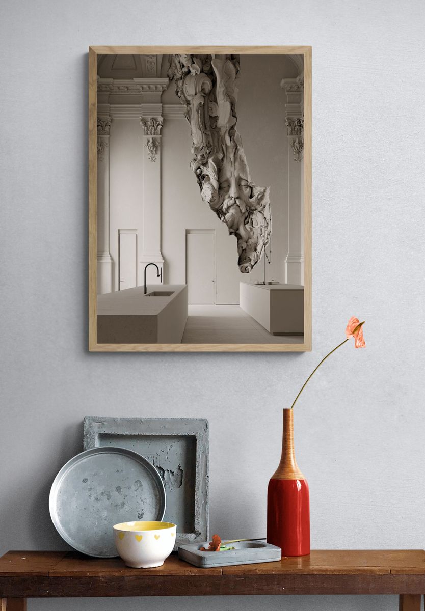 Surreal Classical Interior Print. — room view 3